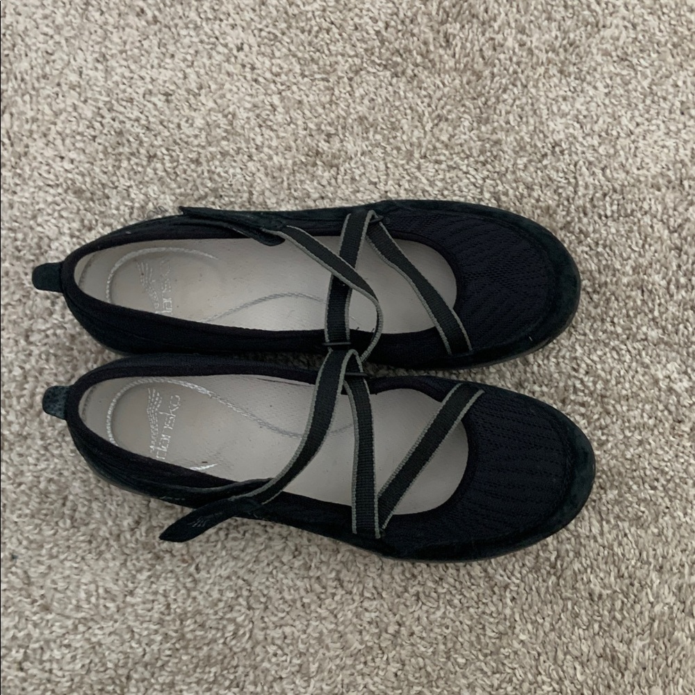 Dansko Black Mary Jane Wedge Shoe